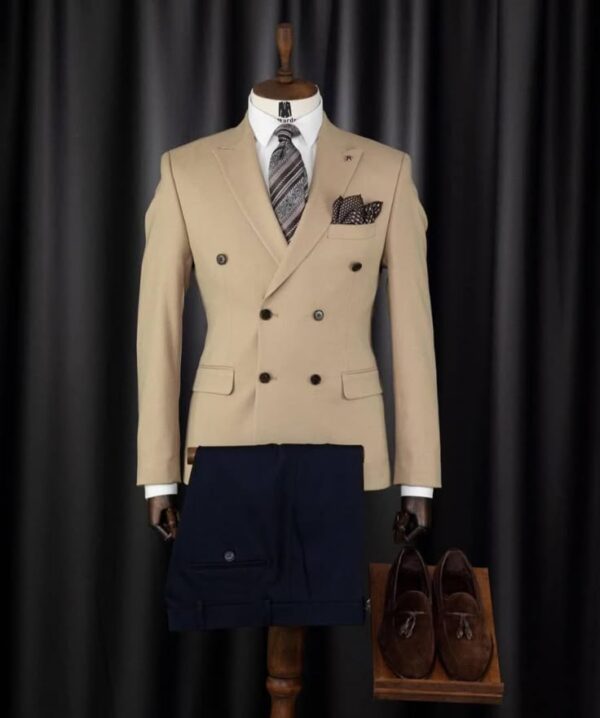 formal grey suit