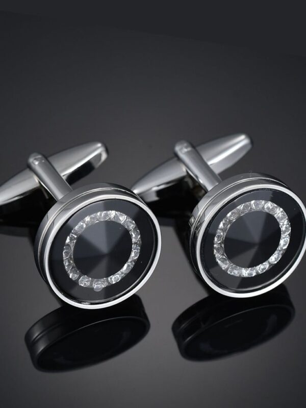 Men Decor Round Cufflinks